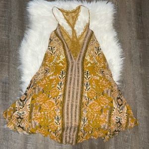 Free People Love Bird Tunic Tank Dress Lace Top